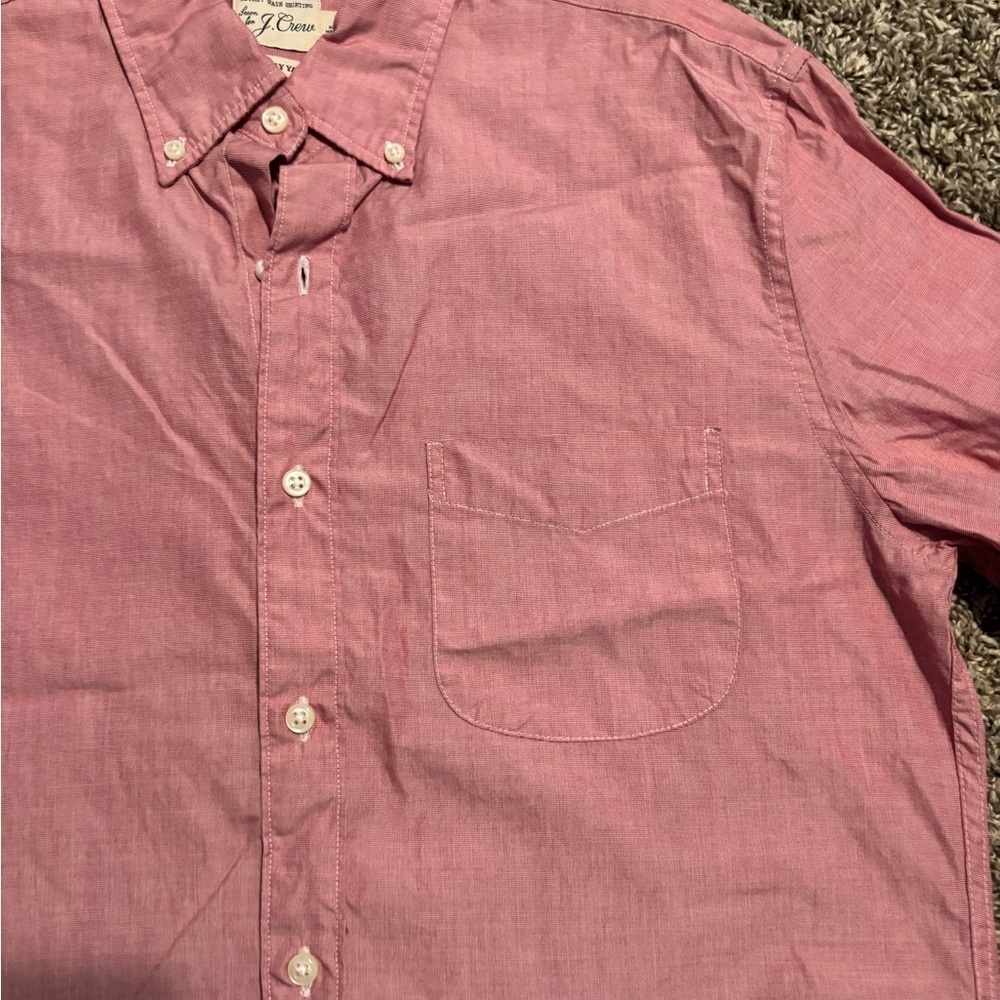 RED J. Crew Classic Button-Down Shirt - Picture 5 of 9